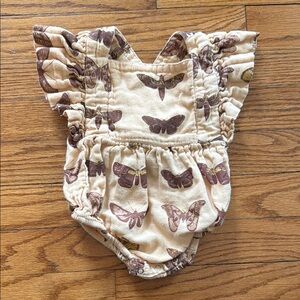 Kate Quinn Cream and Brown moth bubble 3-6 months